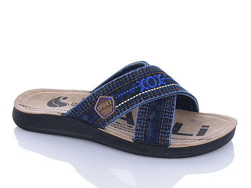 Шлепанцы Oskar 007 синій в магазине Фонтан Обуви