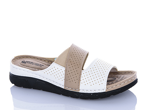 Шлепанцы Sali One 203-43 бежевий в магазине Фонтан Обуви