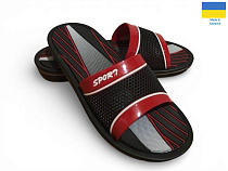 Шлепанцы Rai Shoes M3 червоний в магазине Фонтан Обуви