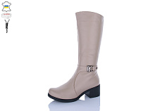 Сапоги Qq Панда 608 латте в магазине Фонтан Обуви