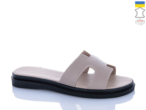 Шлепанцы Garti 016 бежевий шк. в магазине Фонтан Обуви