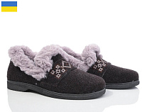 Тапочки Demur ТА2101B коричневий-2025 в магазине Фонтан Обуви