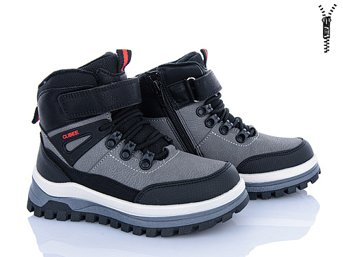 Ботинки Clibee-Shosho HC812-2 grey-red в магазине Фонтан Обуви