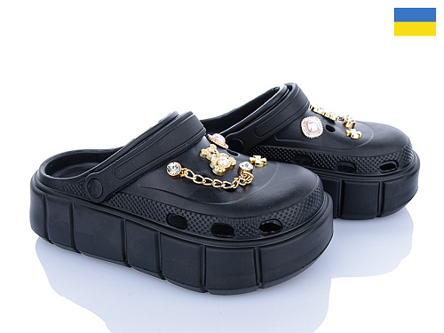 Кроксы Roks 152-581 чорний в магазине Фонтан Обуви