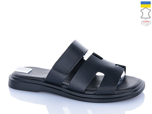 Шлепанцы Sali 8-1 чорний к чор-п. в магазине Фонтан Обуви