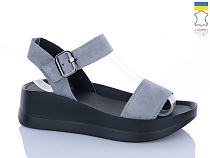Босоножки Sali 1721 сірий з чор-п. в магазине Фонтан Обуви