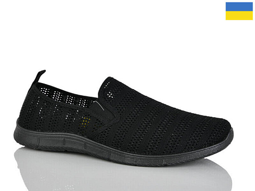 Слипоны Demur 6929 чорний в магазине Фонтан Обуви