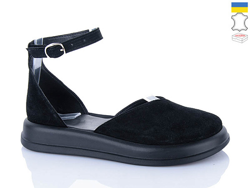 Туфли Sali 2225 чорний з чор-п. в магазине Фонтан Обуви