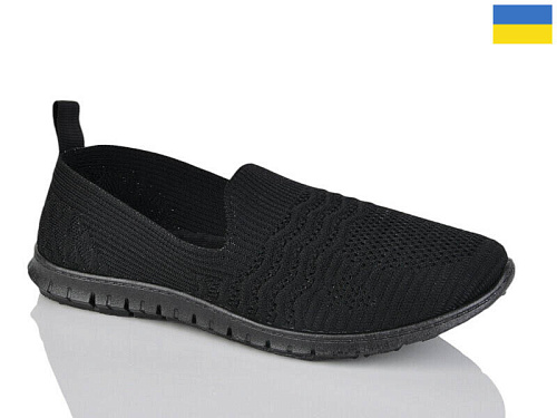 Слипоны Demur 648 чорний в магазине Фонтан Обуви