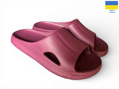 Шлепанцы Rai Shoes 510-08 бордо в магазине Фонтан Обуви