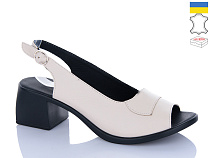 Босоножки Sali 152 бежевий чор-п. в магазине Фонтан Обуви