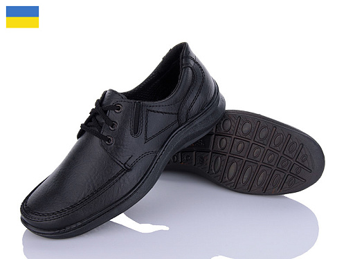 Туфли Kindzer T12 чорний в магазине Фонтан Обуви