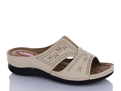 Шлепанцы Sali One 013-37 бежевий в магазине Фонтан Обуви