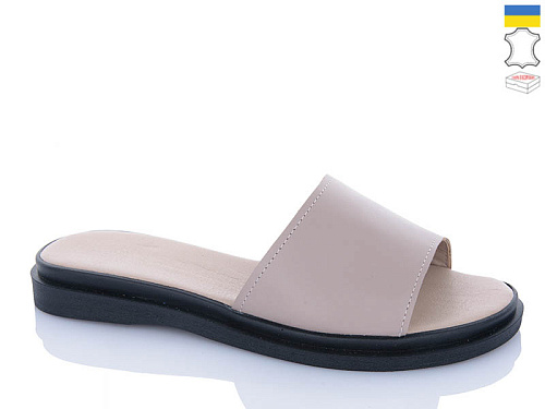 Шлепанцы Garti 12 бежевий шк. в магазине Фонтан Обуви