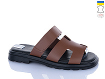 Шлепанцы Sali 8-2 карамель к чор-п. в магазине Фонтан Обуви