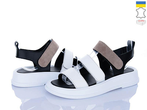 Viscala2 23212-3t шк.біл-чор-велюр-беж. в магазине Фонтан Обуви