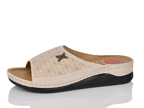 Шлепанцы Gurkem 3001-8 beige в магазине Фонтан Обуви