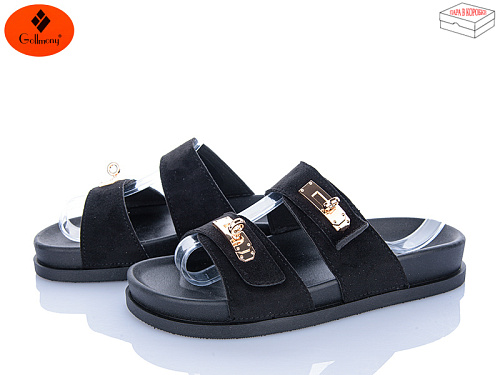 Шлепанцы Gollmony K12-36 black в магазине Фонтан Обуви