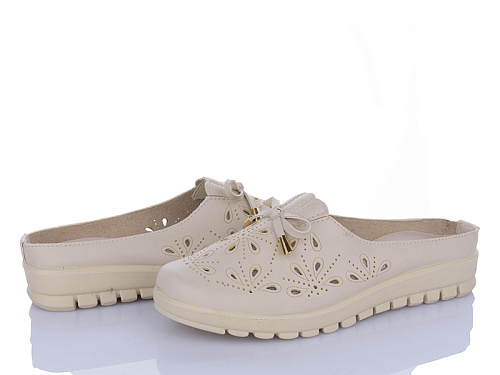 Шлепанцы Baolikang 001-3 beige в магазине Фонтан Обуви