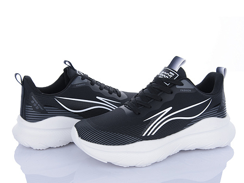 Кроссовки Lion-Lu 2485 чорний-білий в магазине Фонтан Обуви