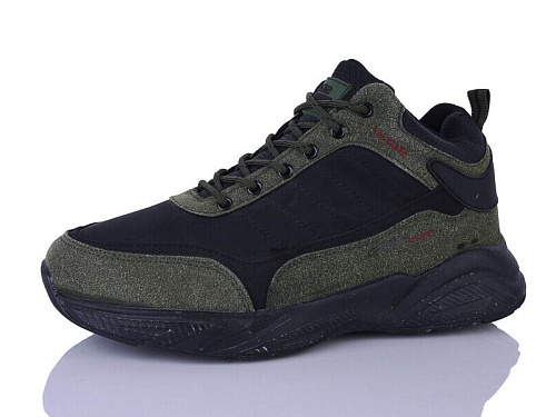 Кроссовки Demur 3113 чорний-хакі в магазине Фонтан Обуви