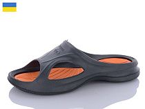Шлепанцы M&L Alex13 Спорт 3 сірий-помаранчевий в магазине Фонтан Обуви