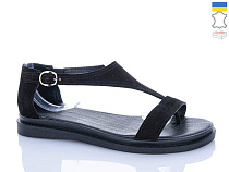 Босоножки Garti 003 чорний замш в магазине Фонтан Обуви