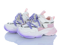 Кроссовки Clibee AD86356 white-purple в магазине Фонтан Обуви