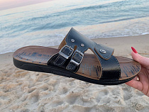 Шлепанцы Gurkem MKD25 black в магазине Фонтан Обуви