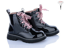 Ботинки Clibee-Shosho NQ734 black-pink в магазине Фонтан Обуви