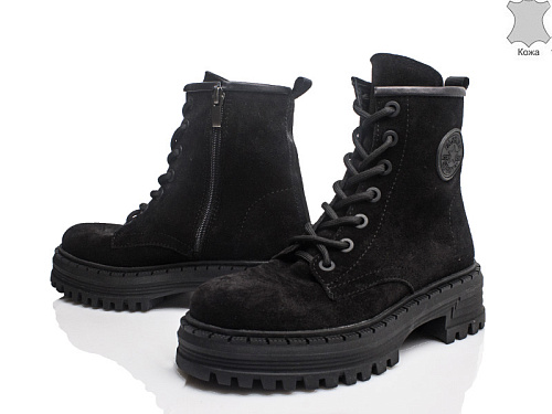 Ботинки Gratis 202 чорний замш зима(37-40) в магазине Фонтан Обуви