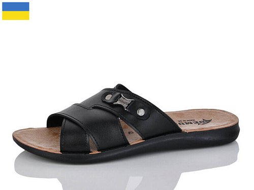 Шлепанцы Demur 2201 чорний в магазине Фонтан Обуви