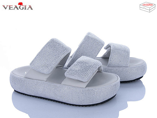 Шлепанцы Veagia-Ada N15 silver в магазине Фонтан Обуви