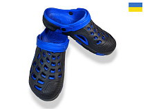 Кроксы Rai Shoes 308 чор-синій в магазине Фонтан Обуви