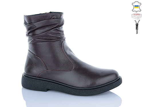 Ботинки Sali 9 коричневий к чор-п.зима в магазине Фонтан Обуви