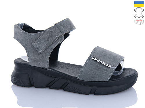 Босоножки Sali 1706-1 сірий з чор-п. в магазине Фонтан Обуви