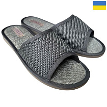 Тапочки Rai Shoes TC01 графіт в магазине Фонтан Обуви