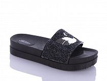 Шлепанцы No Brand PV752 black в магазине Фонтан Обуви