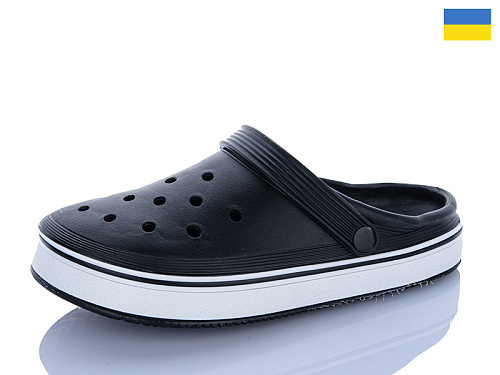 Кроксы M&L Alex13 B17 чорний в магазине Фонтан Обуви