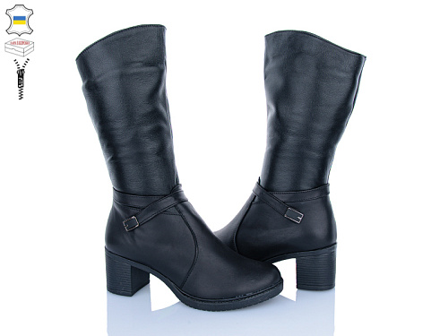 Сапоги Aba 605-1 чорний в магазине Фонтан Обуви