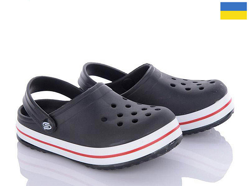 Кроксы Golden Lion 309 черный в магазине Фонтан Обуви