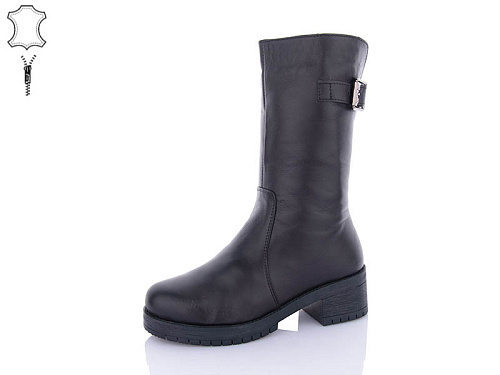 Ботинки Qq Shoes 628 black в магазине Фонтан Обуви