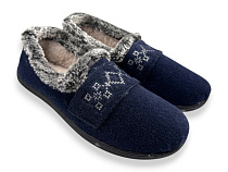 Тапочки Rai Shoes 2210 синій в магазине Фонтан Обуви