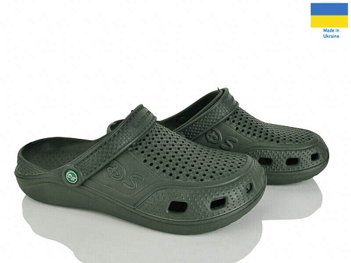 Кроксы Rai Shoes Сабо06 хакі в магазине Фонтан Обуви