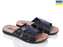 Шлепанцы Gurkem MK2026-6007-1 чорний в магазине Фонтан Обуви