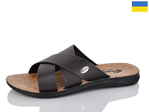 Шлепанцы Gurkem MK2026-3333-2 коричневий в магазине Фонтан Обуви