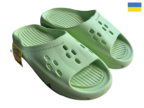 Шлепанцы Rai Shoes DS72 зелений в магазине Фонтан Обуви
