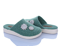 Тапочки Soylu DF001-1 зелений в магазине Фонтан Обуви