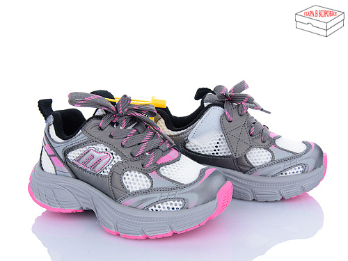 Кроссовки Calorie B001-1 сір-рожевий (26-30) в магазине Фонтан Обуви
