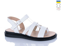 Босоножки Sali 2602 білий чор-п. в магазине Фонтан Обуви